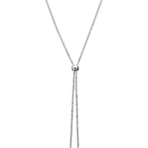 NTLX Y Necklace for Women - Long Rhinestone Necklace – Gold Silver and Rose Gold Necklace – Adjustable Slider – Great Gift