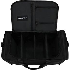 Sneaker Bag for Travel, Premium Multi-functional Duffel Bag, Gym Training Bag With 3 Adjustable Compartment Dividers, Waterproof Outdoor Sports Bag Black