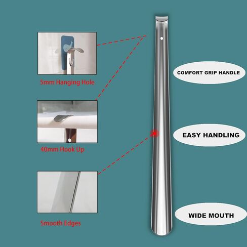 بوق حذاء بمقبض طويل معدني - قطعتان بطول 16.5 انش in Kuwait