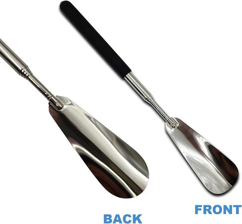 بوق حذاء معدني قابل للتمدد، بوق حذاء بمقبض طويل، بوق حذاء معدني للرجال والنساء والاطفال وكبار السن، 10-29.5 انش قابل للتعديل in Kuwait