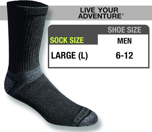 Eddie Bauer Men's Dura Dri Moisture Control Crew Socks Multipack in Saudi Arabia