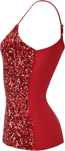 Howriis Women's Sequins Summer Short Camisole Tank Tops in Kuwait