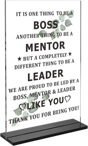 Boss Lady Gifts for Women Office Desk Decorative Sign Thank You Christmas Gifts for Boss Team Leader Mentor Supervisor Appreciation Gifts for Manager Boss Day Retirement Leaving Going Away Gifts in Saudi Arabia