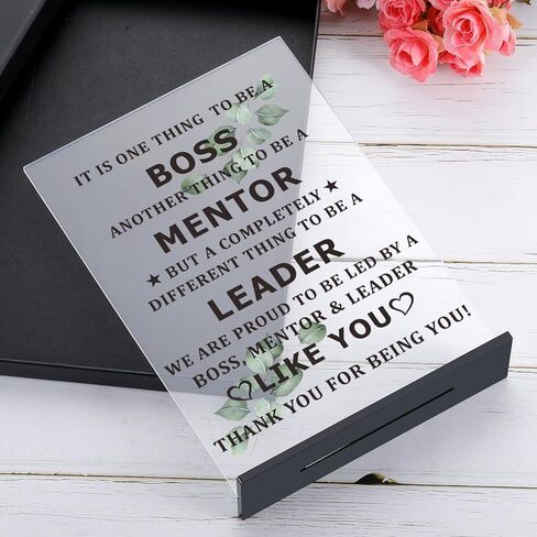 Boss Lady Gifts for Women Office Desk Decorative Sign Thank You Christmas Gifts for Boss Team Leader Mentor Supervisor Appreciation Gifts for Manager Boss Day Retirement Leaving Going Away Gifts in Saudi Arabia