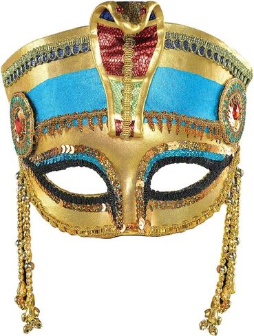Stunning Multicolor Egyptian Mask Costume Accessory - One Size - Perfect for Parties & Events - 1 Pc. in Saudi Arabia