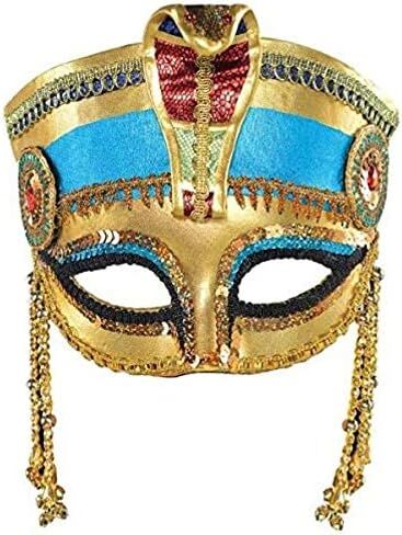 Stunning Multicolor Egyptian Mask Costume Accessory - One Size - Perfect for Parties & Events - 1 Pc. in Saudi Arabia