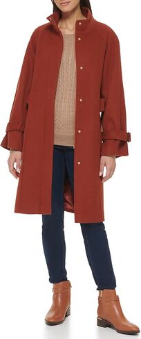 Cole Haan Women's Belted Raglan Melton Wool Coat in Saudi Arabia