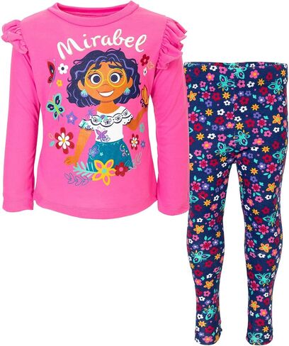 Disney Encanto Mirabel Girls T-Shirt and Leggings Outfit Set Toddler to Little Kid in Saudi Arabia