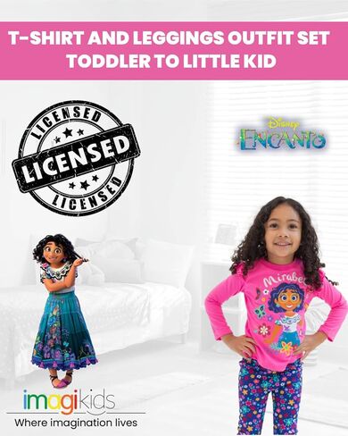 Disney Encanto Mirabel Girls T-Shirt and Leggings Outfit Set Toddler to Little Kid in Saudi Arabia