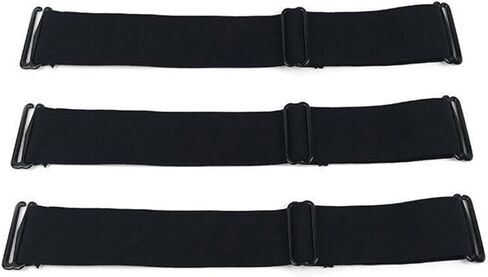 4 قطع/2 أزواج من أشرطة حمالة الصدر النسائية القابلة للتحويل مع عرض 15 ملم قابلة للتعديل وأشرطة حمالة الصدر البديلة (أسود) in Kuwait