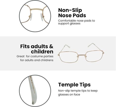 4E's Novelty Old Lady Costume for Kids - 5 Pcs Set for 100th Day of School Grandma Costume for Kids Girls, Gray Wig, Glasses with Chain, Wig Cap, Necklace in Saudi Arabia