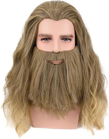 YOGFIT Long Blonde Wig Thor Endgame Wig Men Halloween Cosplay Hair Wigs in Kuwait