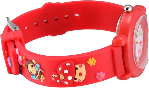Jewtme Kids Time Teacher Watches 3D لطيف الكرتون سيليكون الأطفال طفل صغير فراشة ساعات المعصم للأعمار 3-10 بنين بنات طفل صغير in Kuwait