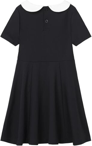 Mud Kingdom Girls Peter Pan Collar Dress Back to School Uniform in Saudi Arabia