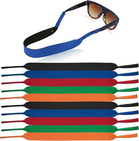 10 Pieces Floating Eyewear Retainer Neoprene Sunglasses Straps Floating Sunglasses Straps Sunglasses Holder Straps Soft Eyeglass Straps for Men Women Sports Outdoors Water Activities in Saudi Arabia