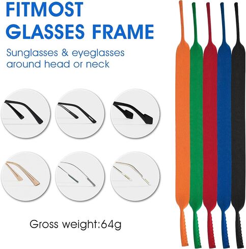 10 Pieces Floating Eyewear Retainer Neoprene Sunglasses Straps Floating Sunglasses Straps Sunglasses Holder Straps Soft Eyeglass Straps for Men Women Sports Outdoors Water Activities in Saudi Arabia