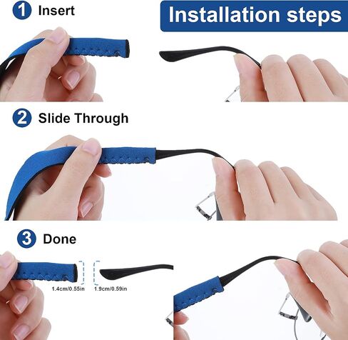 10 Pieces Floating Eyewear Retainer Neoprene Sunglasses Straps Floating Sunglasses Straps Sunglasses Holder Straps Soft Eyeglass Straps for Men Women Sports Outdoors Water Activities in Saudi Arabia