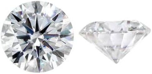 GRA Certified Round 7.50 mm 1.50 Carat Moissanite Diamond D Color Gemstones VVs1 Purity in Kuwait
