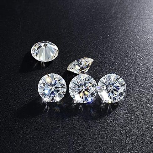 GRA Certified Round 7.50 mm 1.50 Carat Moissanite Diamond D Color Gemstones VVs1 Purity in Kuwait