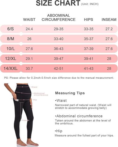 سراويل يوجا مبطنة بالصوف للأمومة نشطة للنساء فوق البطن للتمرين في الشتاء الدافئ السميك للحمل مع جيوب in Kuwait