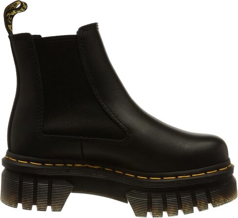 Dr. Marents Women's Audrick Platform Chelsea Boot, Black Nappa Lux in Saudi Arabia