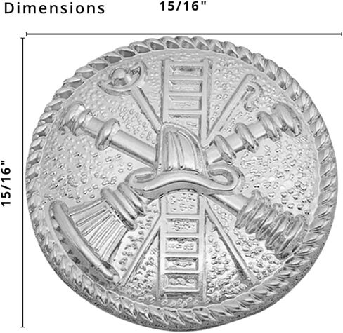 سميث اند وارن رجال الاطفاء يتبارون سلم عمودي قرص مستدير مع حبل طوق الحدود النحاس رتبة شارة الفضة النهاية النار موحدة دبوس in Kuwait