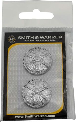 سميث اند وارن رجال الاطفاء يتبارون سلم عمودي قرص مستدير مع حبل طوق الحدود النحاس رتبة شارة الفضة النهاية النار موحدة دبوس in Kuwait