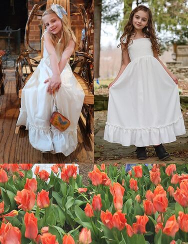 Arshiner Girls Summer Dress Boho Beach Casual Smocked Maxi Dresses in Saudi Arabia