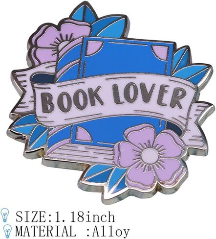 Books for Every Badge Creative Brooch for Coat Bag Hat Jeans DIY Decoration  Books Lover Book-Themed Enamel Pin Gift for Book Lovers Readers Students Bibliophiles in Saudi Arabia