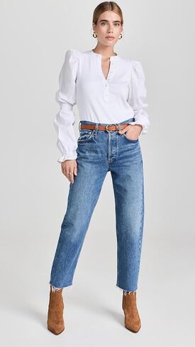 قميص Veronica Beard Jean النسائي Effy، أبيض، XS in Kuwait