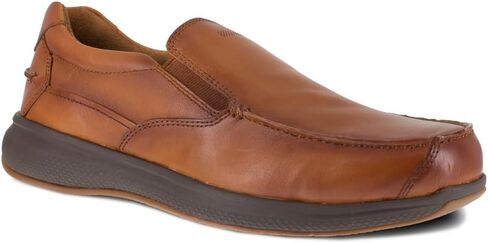 أحذية Florsheim Work للرجال من Bayside مقاومة للانزلاق من الفولاذ عند أصابع القدم كاجوال - بني in Saudi Arabia