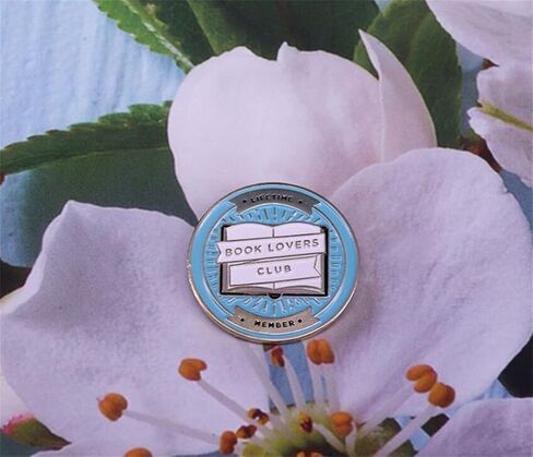 Book Lovers Club Badge Round Button Brooch Reading Gift Enamel Pin Jeans Shirt Scarf Bags Jewelry in Saudi Arabia