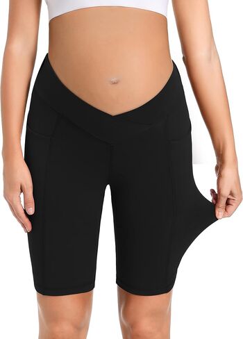 شورت Foucome Underbelly للحوامل شورت رياضي للتمارين الرياضية واليوجا مع جيوب 5 بوصات / 9 بوصات in Kuwait
