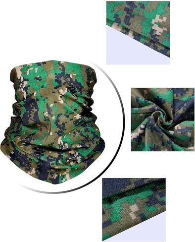 SATINIOR 10 Pieces Seamless Bandanas Face Mask magic scarf Neck Gaiter Breathable Bandana for for Music Festivals, Raves Outdoor Using (Color Set 1) in Saudi Arabia