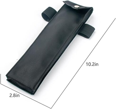 حقيبة نينجا كوناي مع ضمادة - حقيبة ساق كوناي من جلد البولي يوريثان مع ضمادة لأزياء النينجا التنكرية باللون الأسود in Kuwait