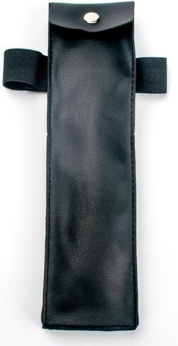 حقيبة نينجا كوناي مع ضمادة - حقيبة ساق كوناي من جلد البولي يوريثان مع ضمادة لأزياء النينجا التنكرية باللون الأسود in Kuwait