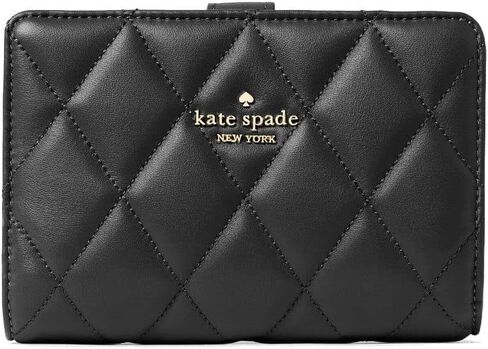 Kate Spade Wallet for Women Carey Wallet in Smooth Quilted Leather, Black, Wallet in Saudi Arabia