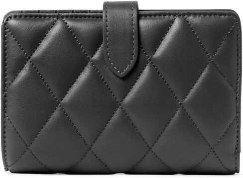 Kate Spade Wallet for Women Carey Wallet in Smooth Quilted Leather, Black, Wallet in Saudi Arabia