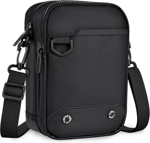 TEUEN Waterproof Nylon Crossbody Bag for Men Small Lightweight Side Shoulder Bag Adjustable Sling Messenger Bag Satchel in Kuwait
