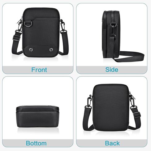 TEUEN Waterproof Nylon Crossbody Bag for Men Small Lightweight Side Shoulder Bag Adjustable Sling Messenger Bag Satchel in Kuwait