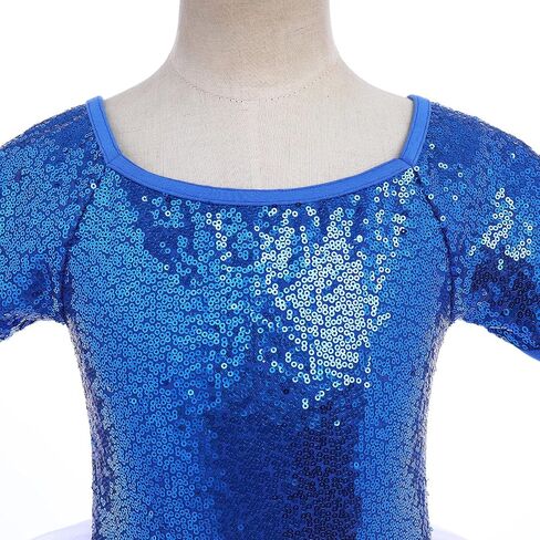 AFAVOM طفل رضيع الفتيات الترتر فستان رقص الباليه بريق زهرة توتو متجنب يوتار راقصة الباليه Dancewear الجمباز زي in Kuwait