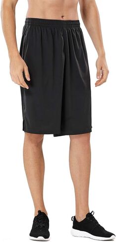 شورت كرة السلة الرياضي للرجال من DEVOROPA، شورت فضفاض للأداء الرياضي، جيوب بسحاب in Kuwait