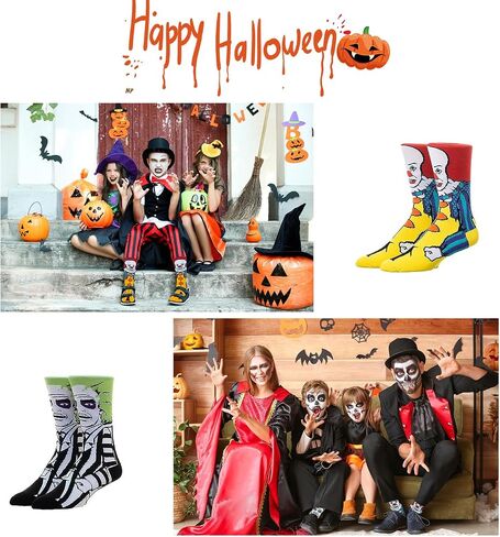 2pairs Halloween socks Funny socks Costume party Dress up Halloween themed party unisex in Saudi Arabia