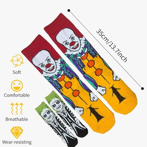 2pairs Halloween socks Funny socks Costume party Dress up Halloween themed party unisex in Saudi Arabia