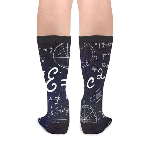 YISHOW Cool Math Science Crew Socks Men's Women's Funny Novelty Physical Socks in Saudi Arabia