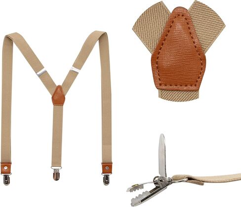 Suspenders And Pre-Tied Bowtie Set For Boys And Men By JAIFEI, Casual And Formal in Saudi Arabia
