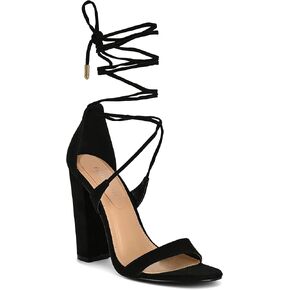 صندل نسائي من Charles Albert ذو أربطة متقاطعة وحزام متقاطع وكعب عالٍ ومفتوح عند الأصابع in Kuwait