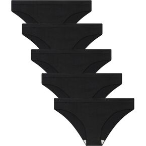 Bikini Underwear for Women Cheeky Panties Soft No Show Seamless Hipster 5 Pack in Kuwait