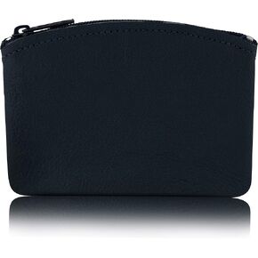 Genuine Leather U.S.A. Made Zipper Coin Purse, Coin pouch Change Holder For Men & Woman By Nabob Leather in Kuwait