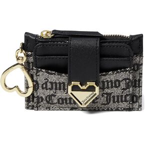 Juicy Couture Modern Chic Tab Elongated Card Case Black Beige One Size in Saudi Arabia